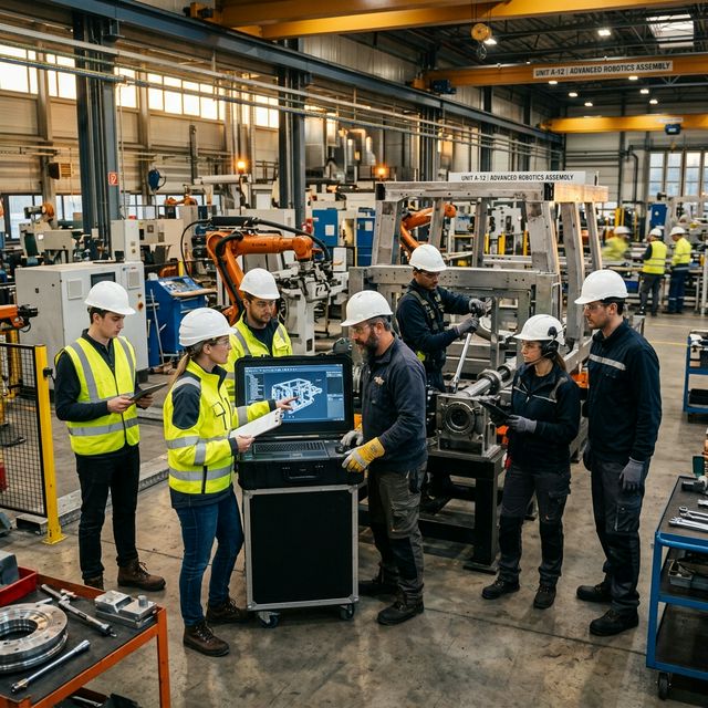 Homens Trabalhando na Indústria